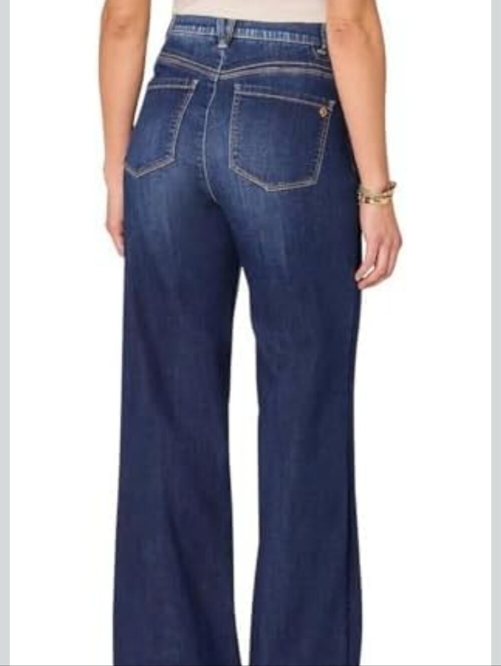 Democracy AbSolution Skyrise Repreve Side Seam Wide Leg Jeans; EUC; Size 12 - Picture 2 of 13